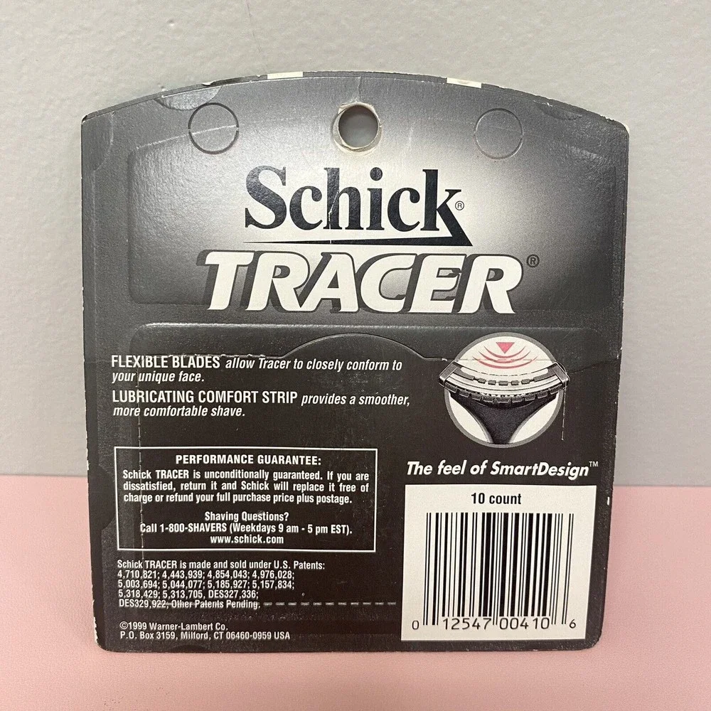 SCHICK TRACER 10 Refill Blades Lubricating Comfort Strip Flexible Blades NEW‎